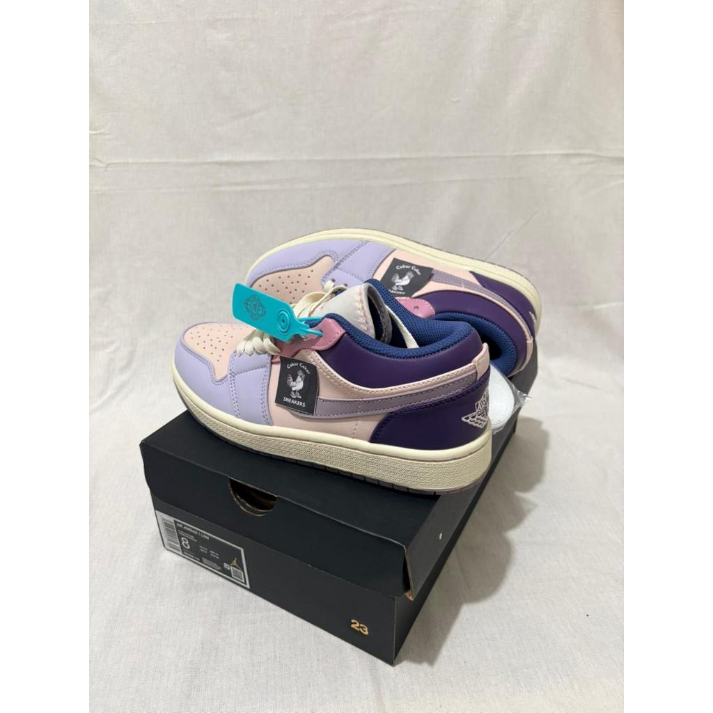 AJ 1 Low Pastel Purple Sepatu Sneakers