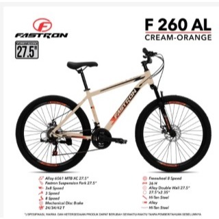 TERBARU SEPEDA GUNUNG FASTRON F260 AL 26 INCH DAN 27.5 INCH