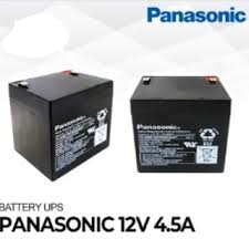 Batre UPS Panasonic 12V 4.5AH Baterai Ups Battery 12 V 4.5 Ah