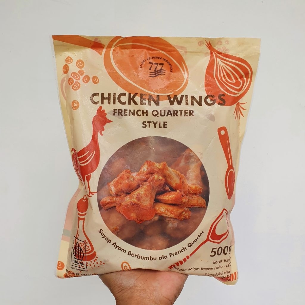 Chicken Wings 777 500gr/Sayap Ayam Siap Goreng/Chicken Wings Frozen Food