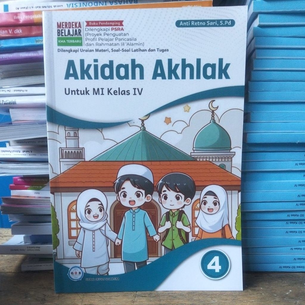 buku baru akidah akhlak kelas 4 mi