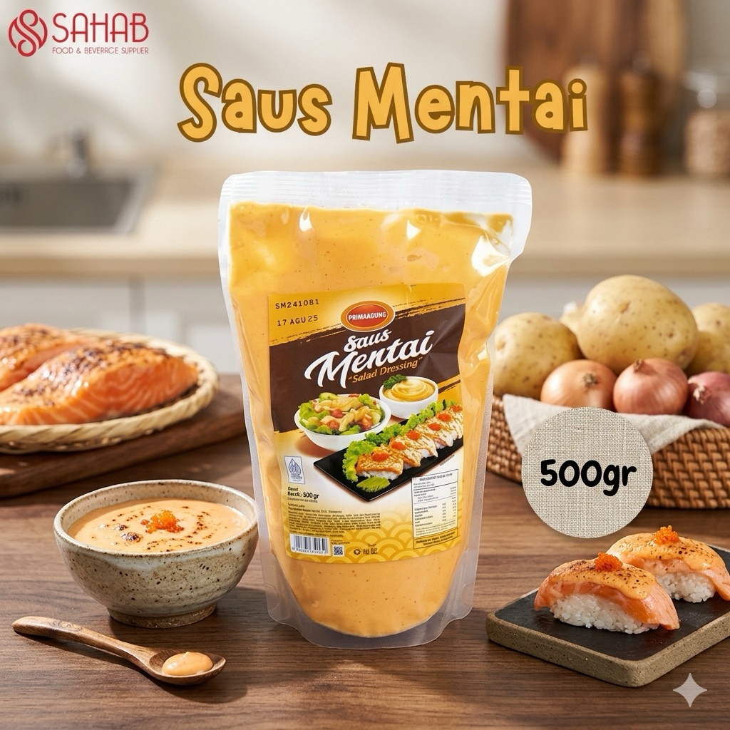 Saus Mentai Prima Agung/Saus Mentai/Saus Mentai 500gr