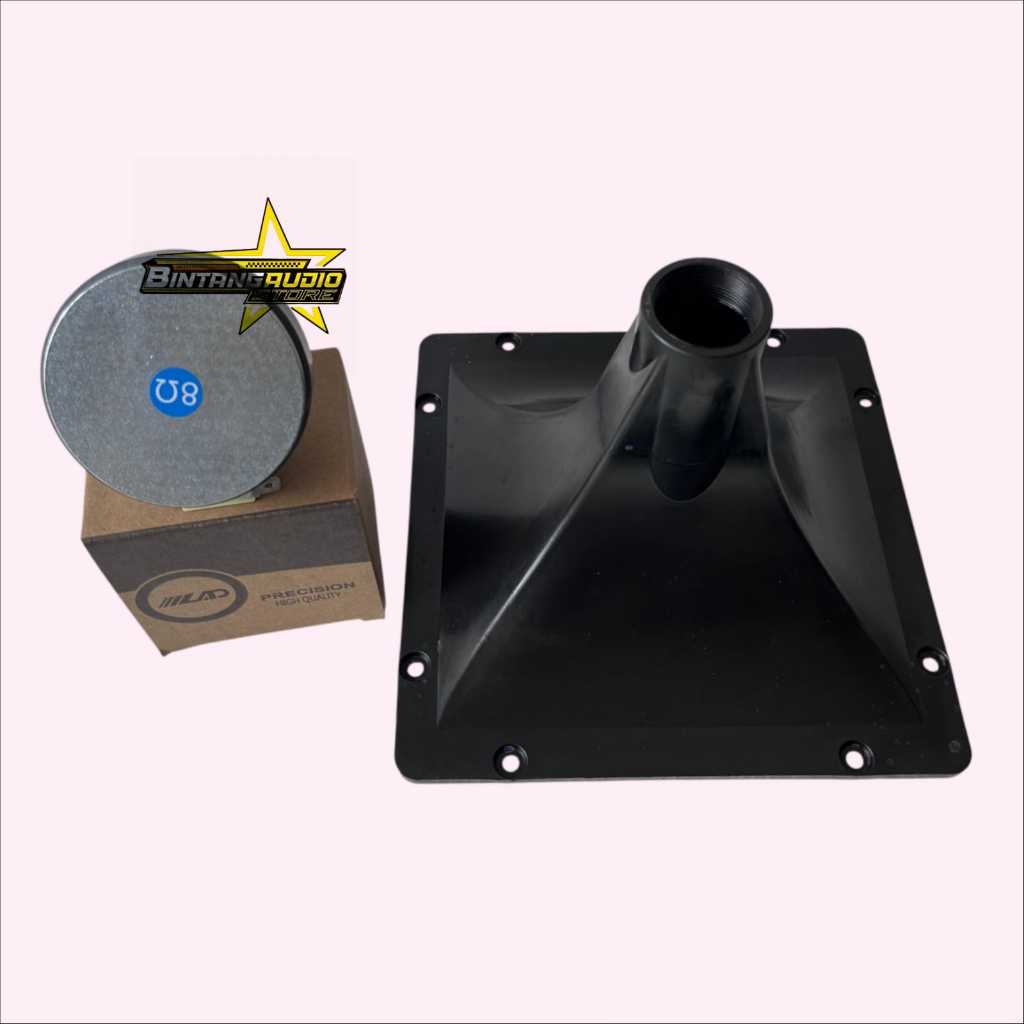 Paket Corong Horn Twiter 22x22 Plastik + Driver Twiter LAD LD 2543 Original