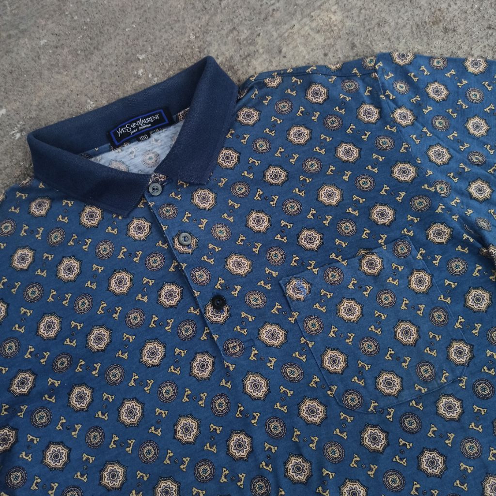 VINTAGE YSL LONGSLEEVE POLO