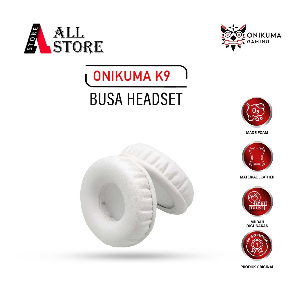ONIKUMA K9 BUSA HEADSET GAMING -EARCUP EARPAD EAR CUSHION - BUSA HEADSET - BUSA HEADSET GAMING ONIKU