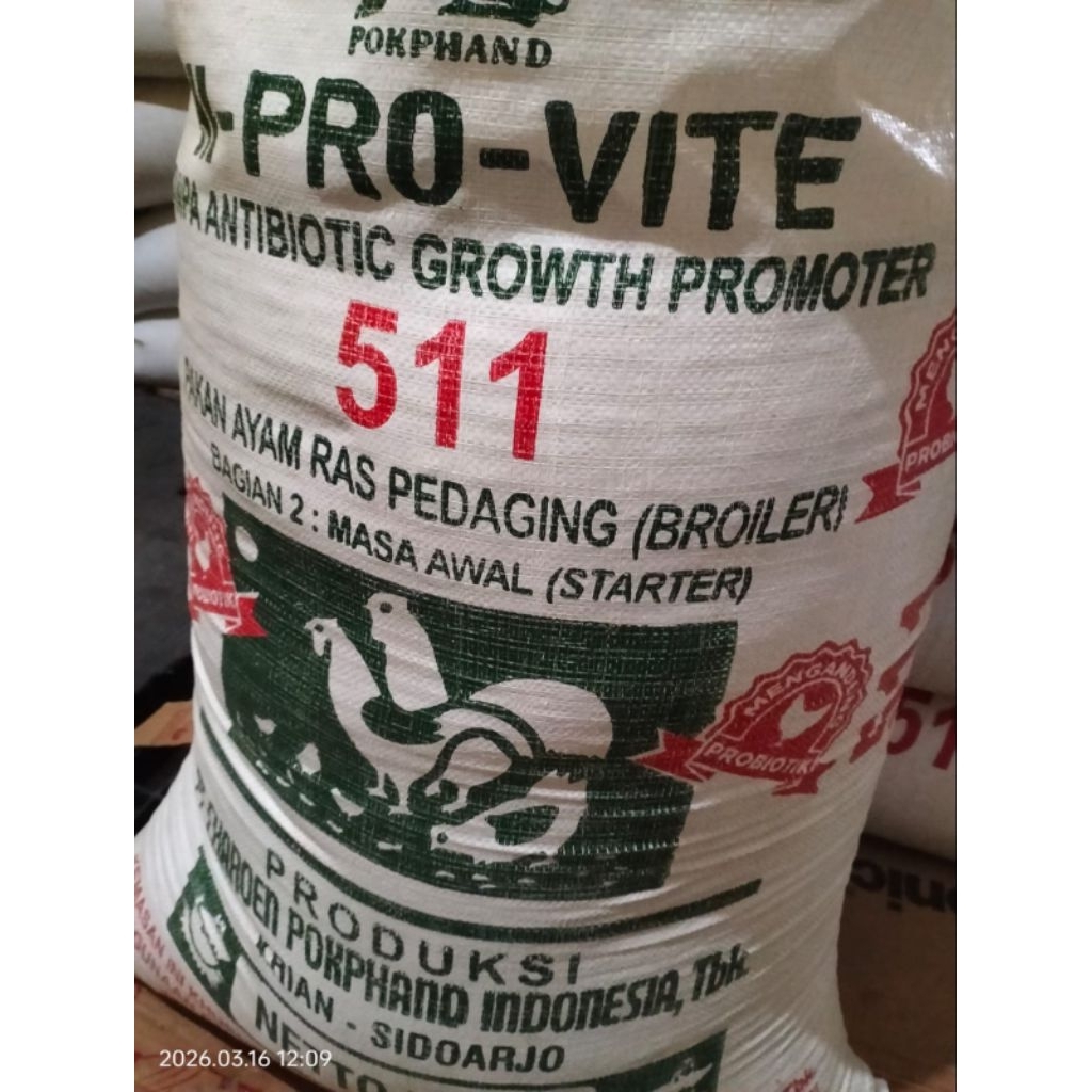 511 Pakan Ayam 1 Kg Original Hi-Pro-Vite Charoen Pokphand