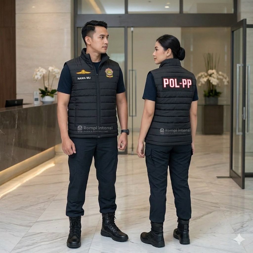 ROMPI POL PP GELEMBUNG PREMIUM BORDIR | VEST PUFFER POL PP BORDIR | ROMPI GELEMBUNG POL PP BORDIR BE