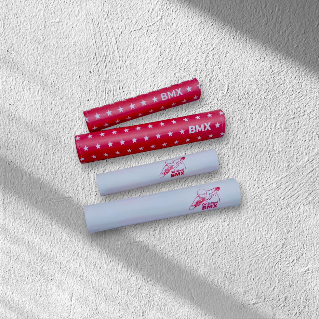 pad bmx oldschool pad frame pad bars setir bmx merah putih