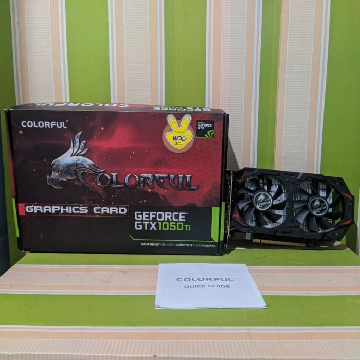 GARANSI 2026 VGA CARD COLORFUL GTX 1050 Ti 4GB DDR5 DUAL FAN GTX1050 Ti GTX 1050Ti GTX1050TI GPU MUR