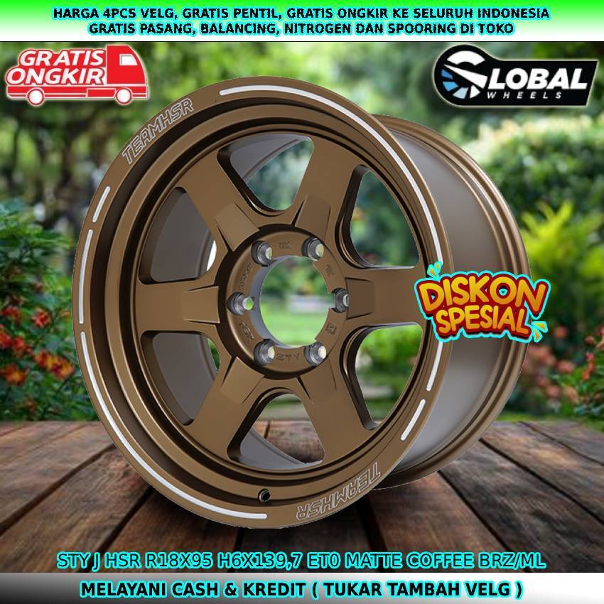 Velg R18 velg mobil Colorado| Trailblazer| Pregio| Travello| Pajero| dll velg hsr sty R18