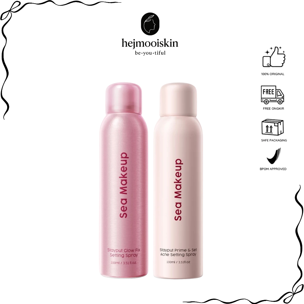 Sea Makeup Lock It Matte Acne | Stayput Prime & Set | Stayput Glow Fix Continuous — Setting Spray