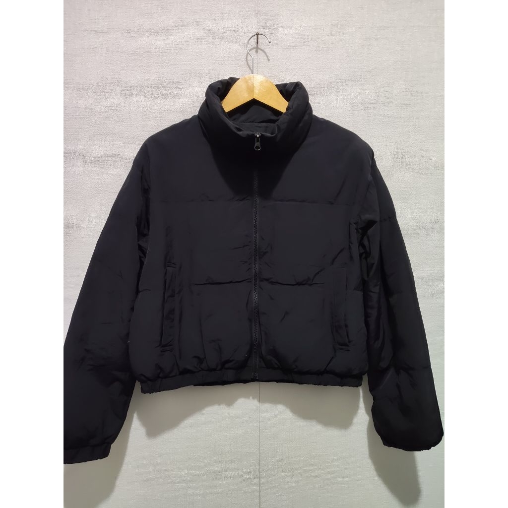 winter puffer jacket boxy GU Uniqlo
