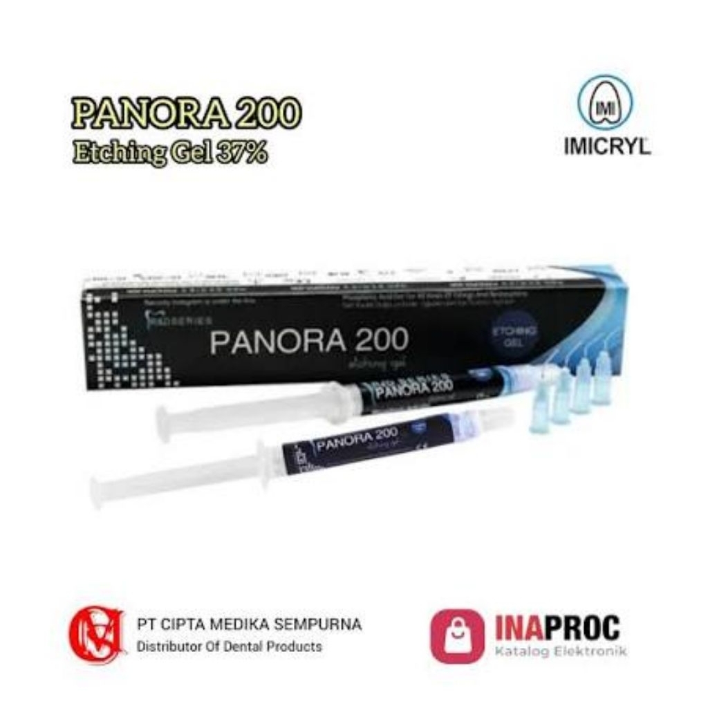 ETCHING GEL / ETSA GEL PANORA 200 ACID 37% ( 2X3ml )