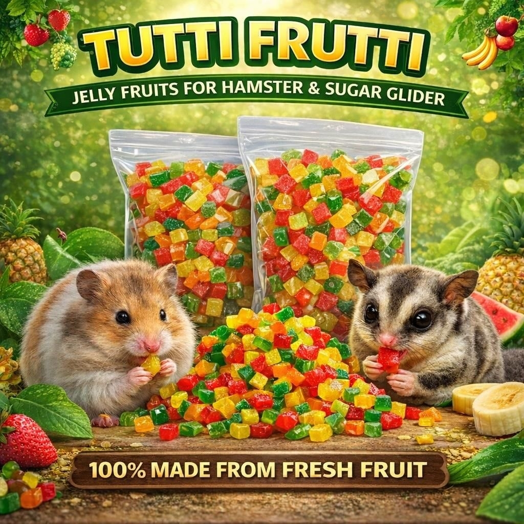 TUTTI FRUTTI 500 GR - Fruity Bits Fruity Jelly Buah Kering Pelet Buah Instan Dry Food Fruit Permen S