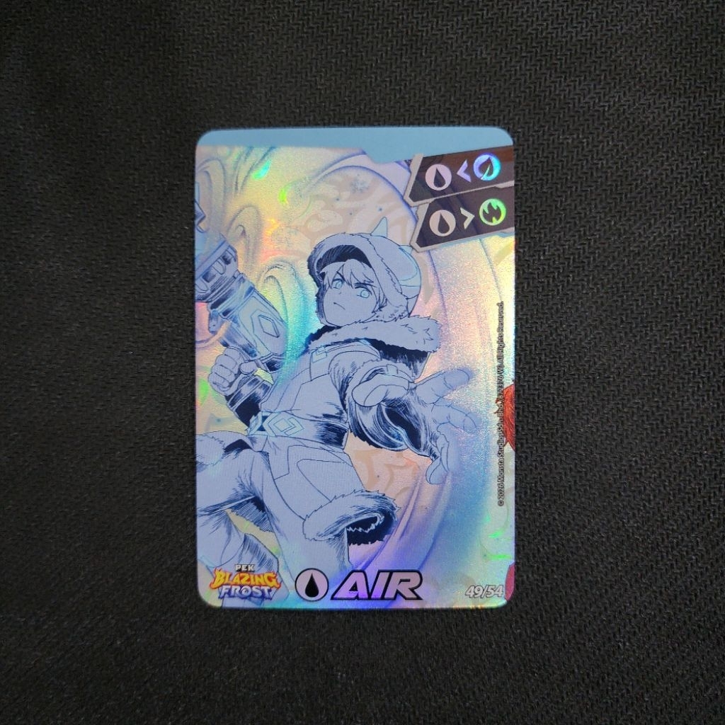 Kartu Boboiboy Monsta Galaxy Card - Kartu Suit Air 49/54 (Silver Card) Pek Blazing Frost