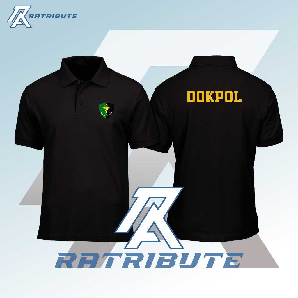 BAJU KERAH KAOS POLO SHIRT LENGAN PENDEK FORENSIK DOKPOL DOKKES BIDDOKKES KEDOKTERAN ATASAN PRIA WAN