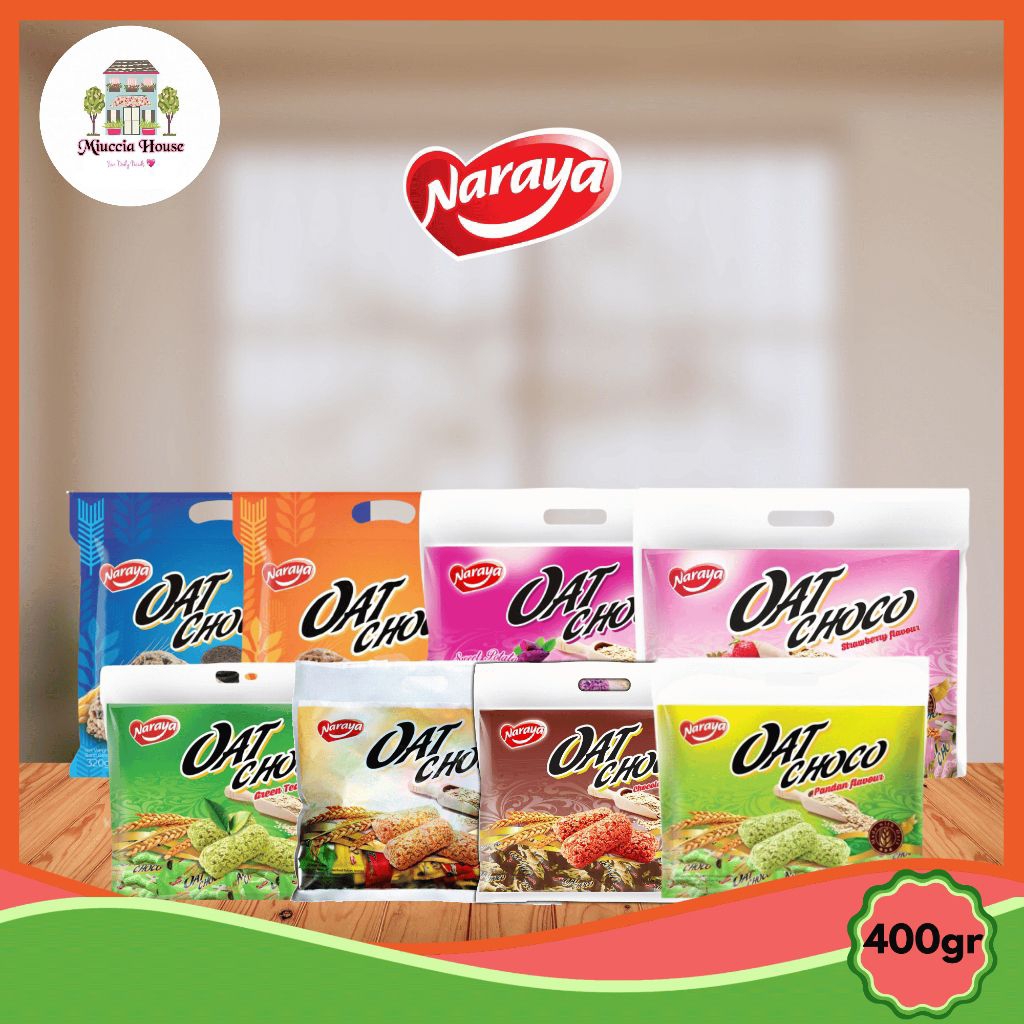 Naraya Oat Choco - Snack Sehat Gandum - Snack Oat Seral Granola
