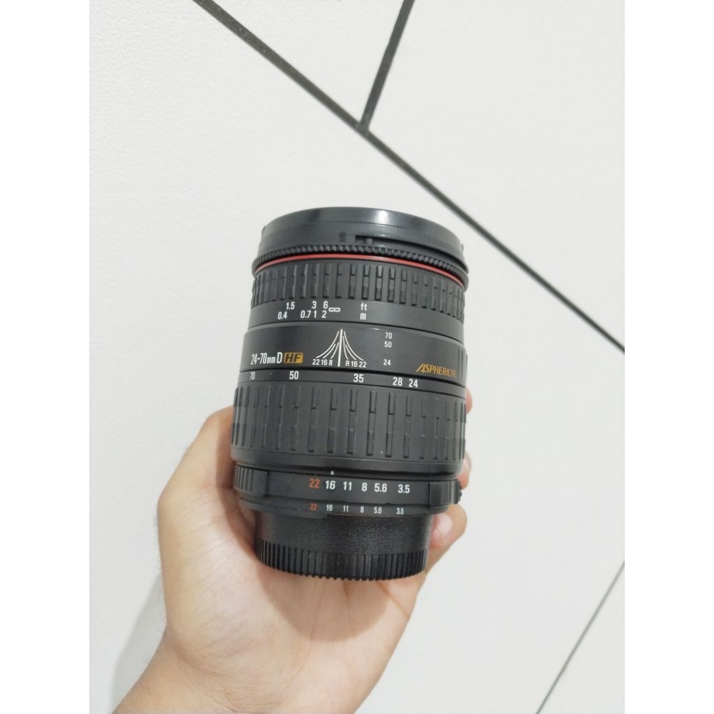 LENSA SIGMA 24 70MM AFD NIKON MULUS SIAP PAKAI