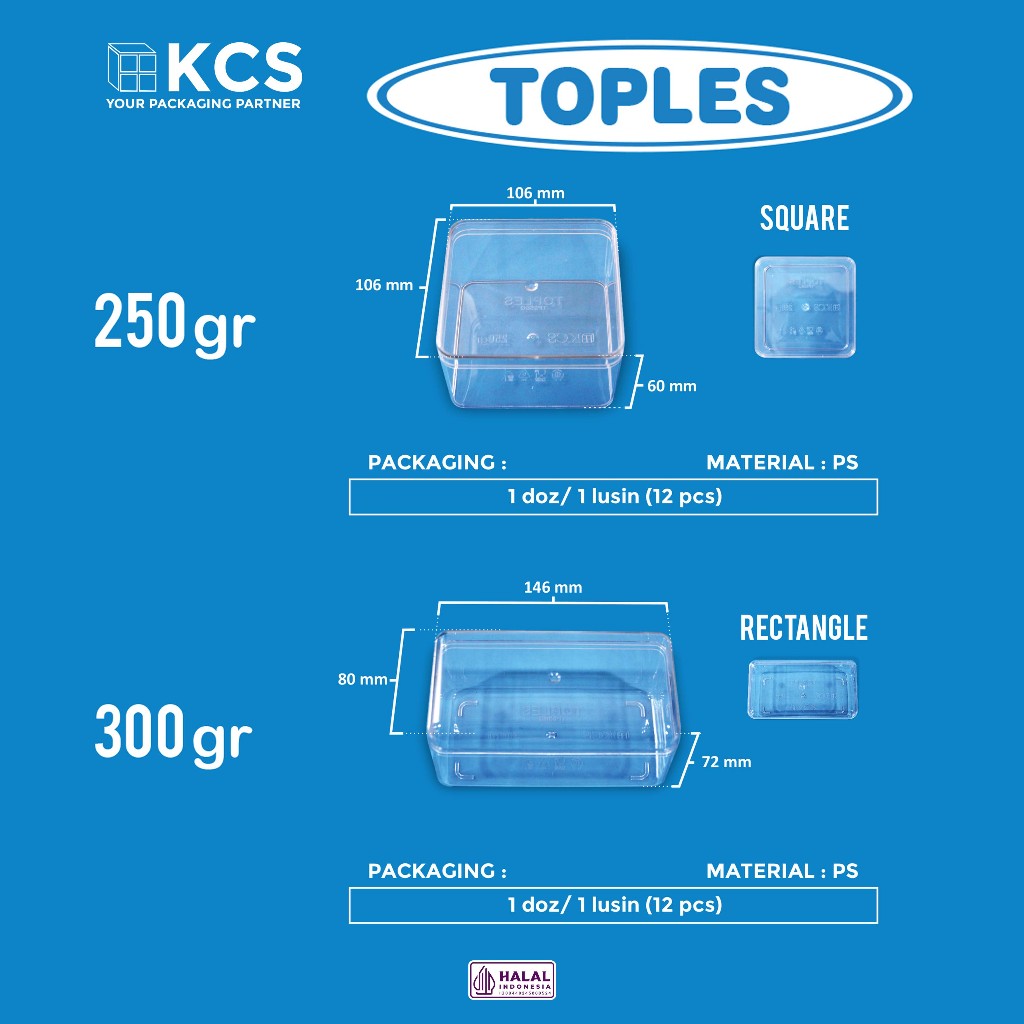 TOPLES KUE KERING/TOPLES KUE LEBARAN/TOPLES MIKA/TOPLES MIKA 250gr/TOPLES MIKA 300gr/TOPLES PERSEGI/