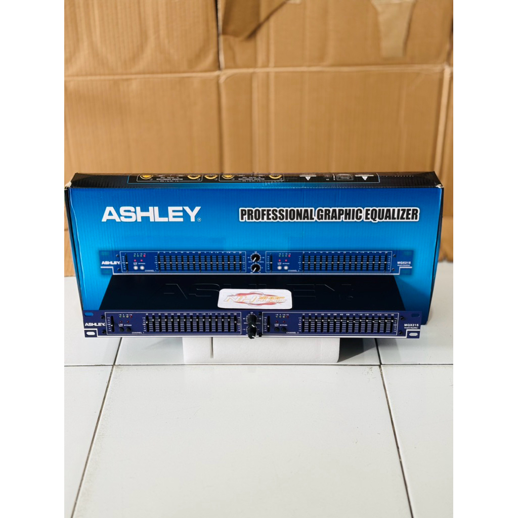 Equalizer Ashley MQX215 Ashley MQX 215 Original 2 x 15 Channel Dual Channel Equalizer Ashley Graphic