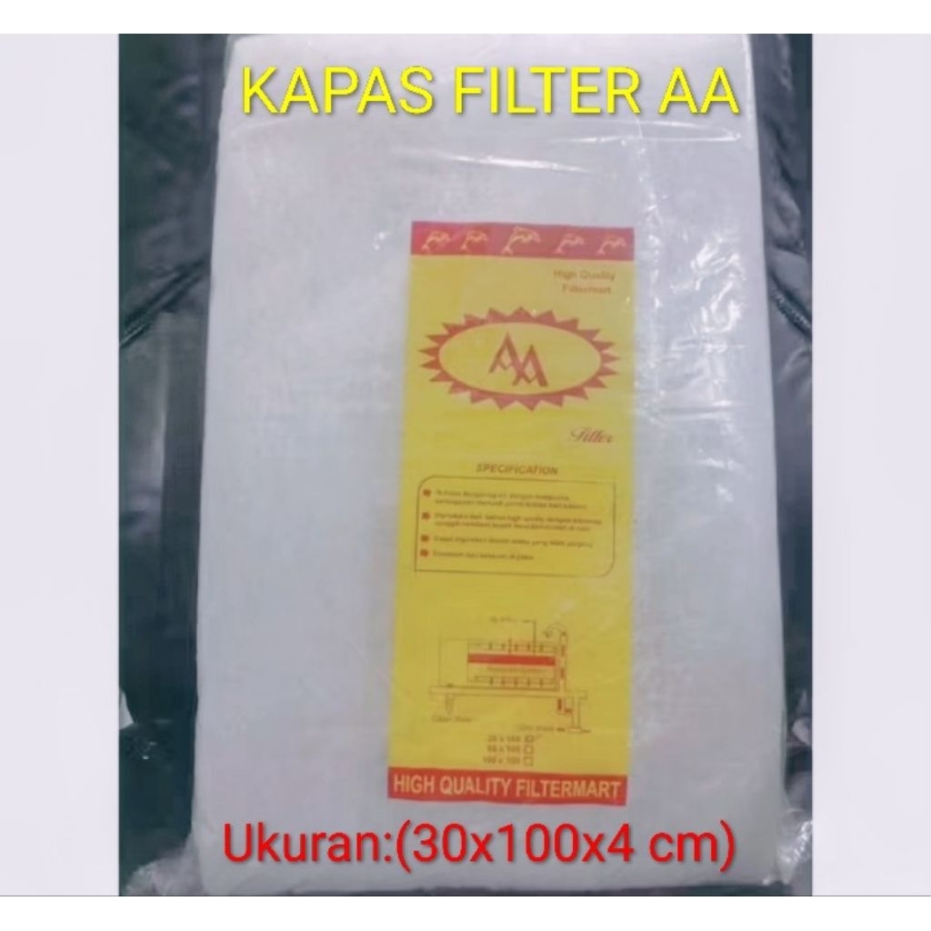 KAPAS BUSA FILTER UKURAN BESAR 30x100x4cm BUSA AQUARIUM AQUASCAPE DAN KOLAM IKAN