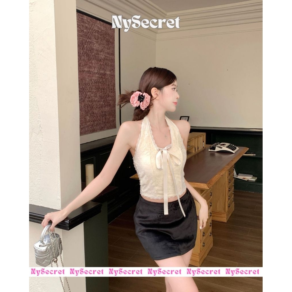 NySecret__ Halter Tank Top Bra Pita, Atasan wanita, Tank Top bra Korean Style, Kamisole bra wanita