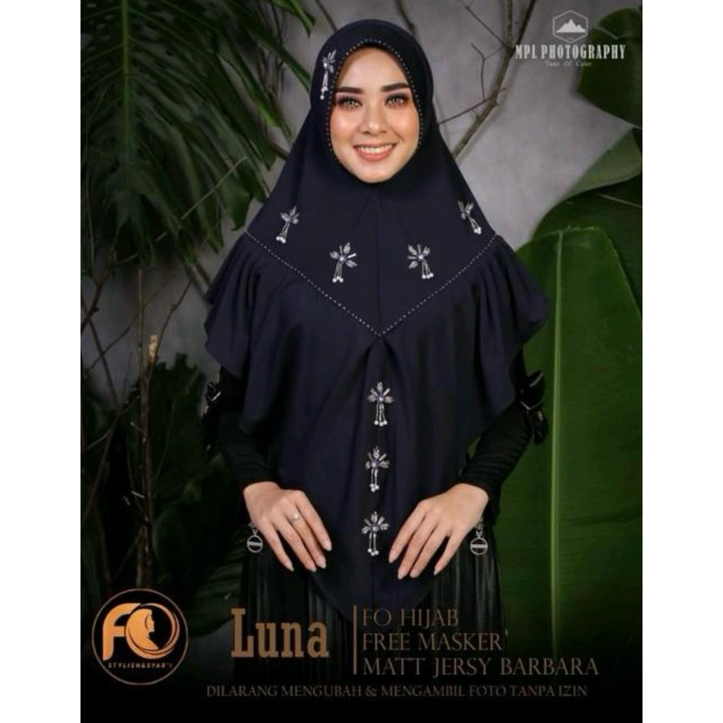 Khimar syar’i Ori FO pet antem | Hijb Instan| Hijab Jersey Premium