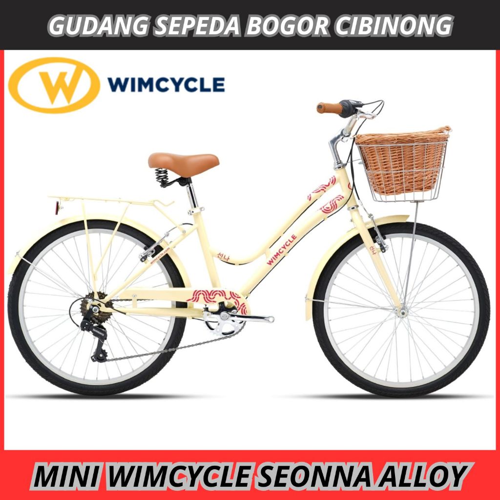 Sepeda Anak 24 Mini Keranjang WIMCYCLE SEONNA ALLOY