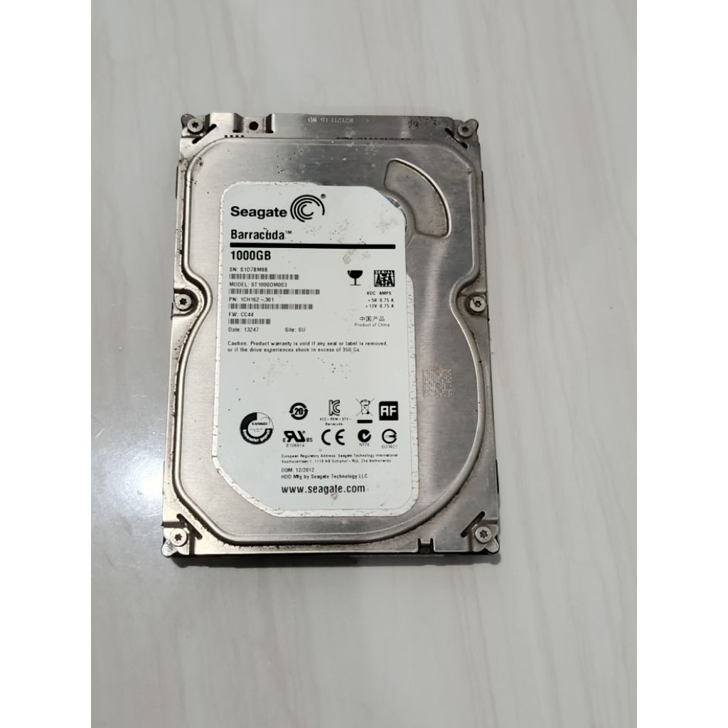 hardisk komputer 1tera bekas normal
