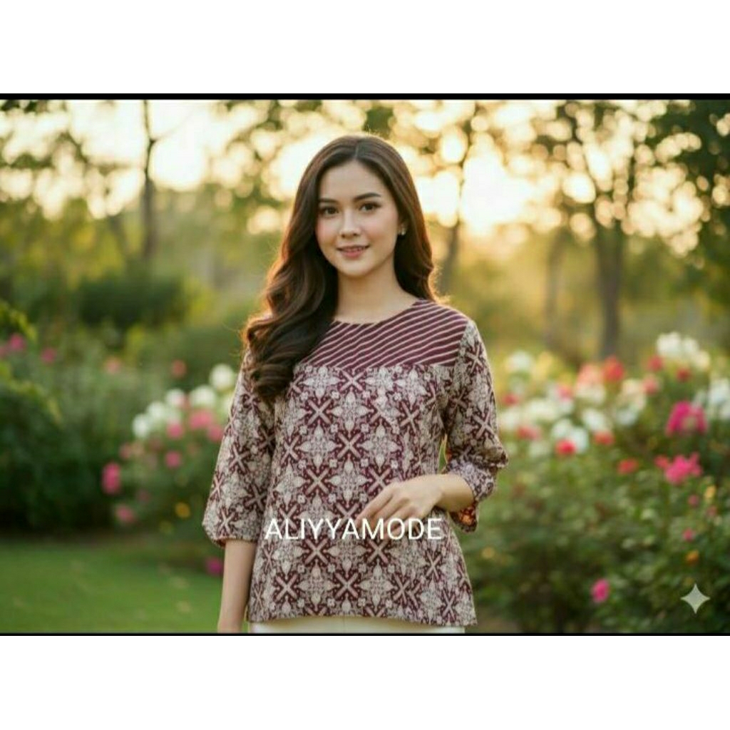 Blus Paris Batik Solo Blus Batik Wanita