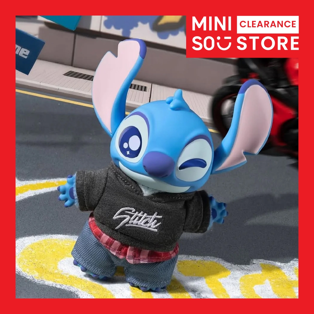[CLEARANCE] Miniso x Disney Stitch Dress-Up Show Series Vinyl Plush Blind Box Gantungan Tas Lucu Kar