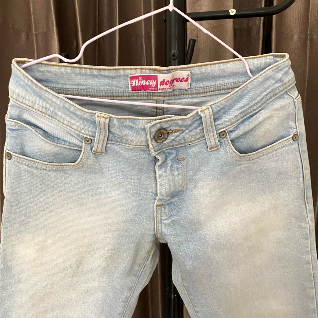 PL celana jeans soft blue denim - Ninety Degrees