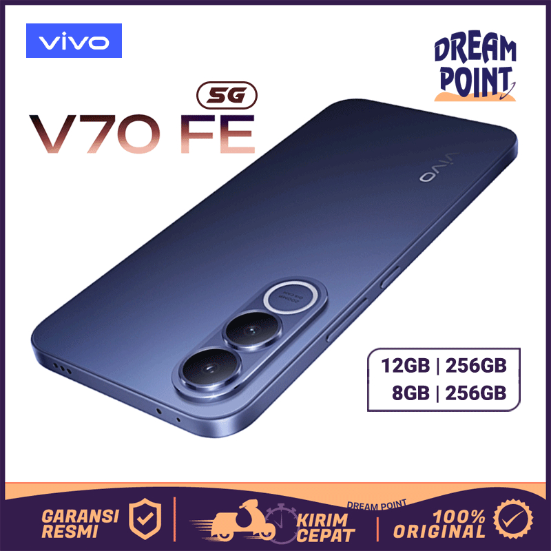 VIVO V70 FE 12/ 256GB HP Vivo Terbaru 2025 Kamera Jernih Batre Besar Hape Gaming Spek Dewa Garansi