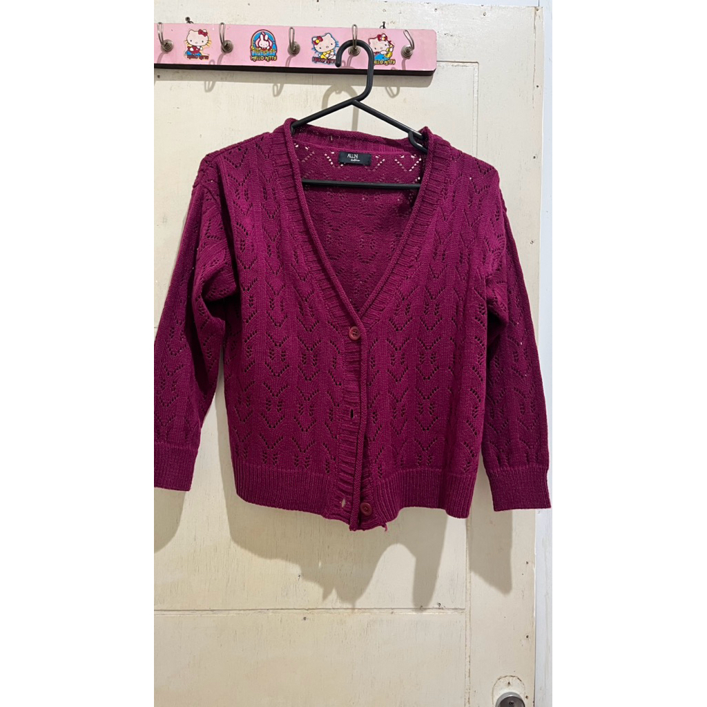 cardigan magenta