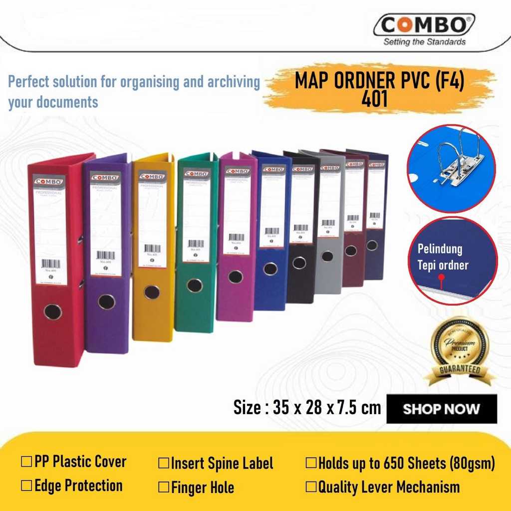 Ordner Folio F4 Pvc / File Pvc 401 Combo