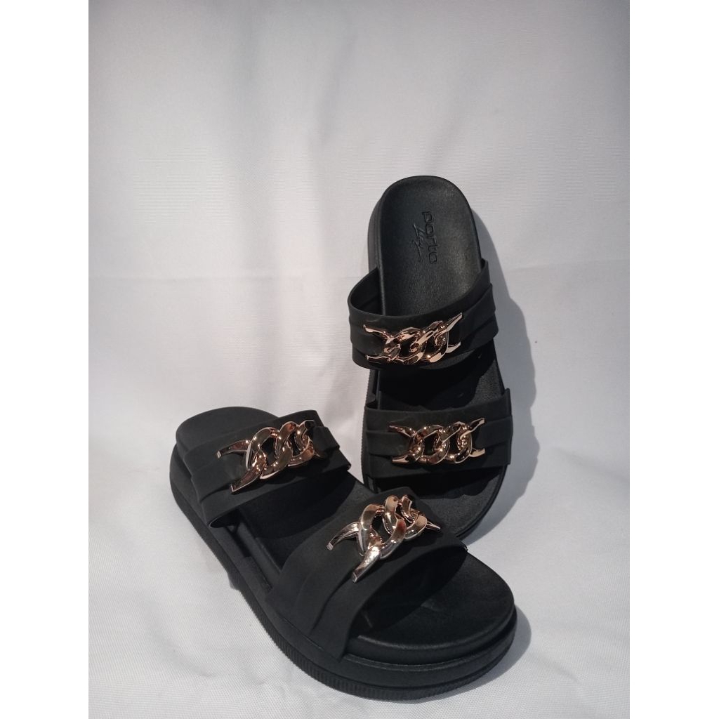 BW03,PORTO LADY, SANDAL WANITA MURAH, SANDAL WANITA NYAMAN, SANDAL PORTO LADY SELOP RANTAI,SANDAL WA
