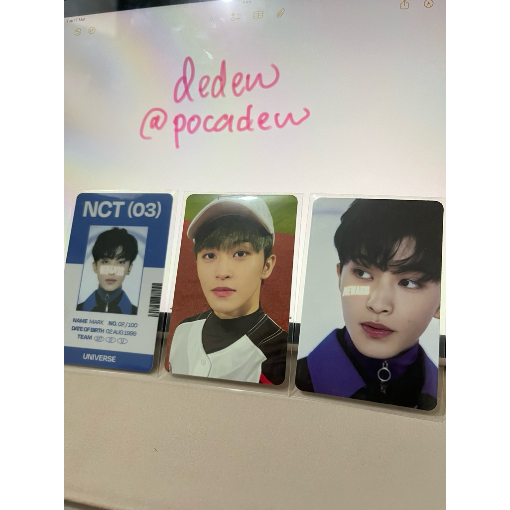 mark lee photocard baseball universe nct 2021 trading card set