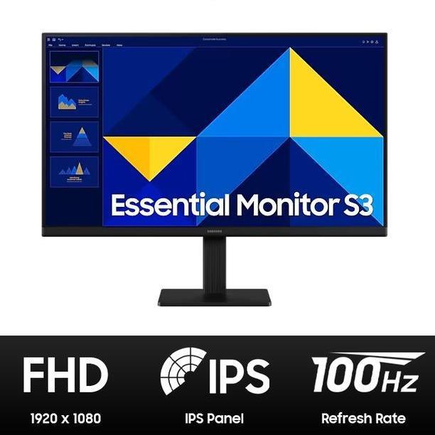 SAMSUNG Monitor 24 Inch LS24D300GAEXXD FHD IPS 100Hz