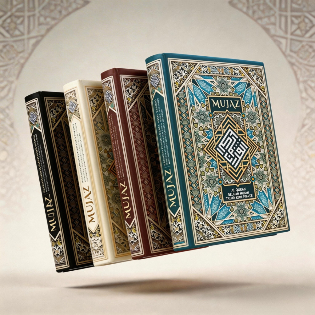 ALIQA - AL QUR'AN MUJAZ UKURAN A5 TAJWID BERWARNA BONUS BUKU DZIKIR PAGI & PETANG ORIGINAL