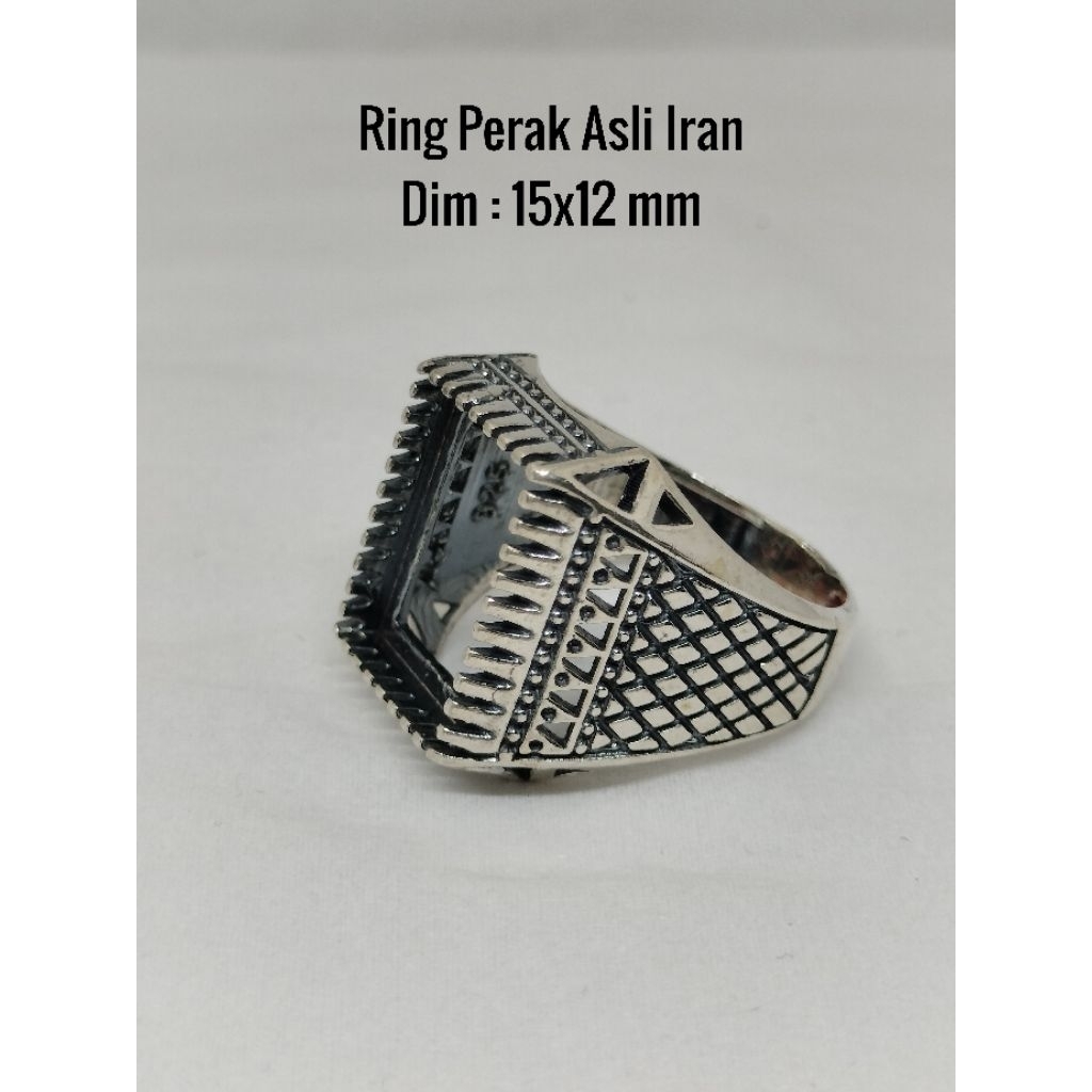 Ring Perak Kosongan Asli Iran