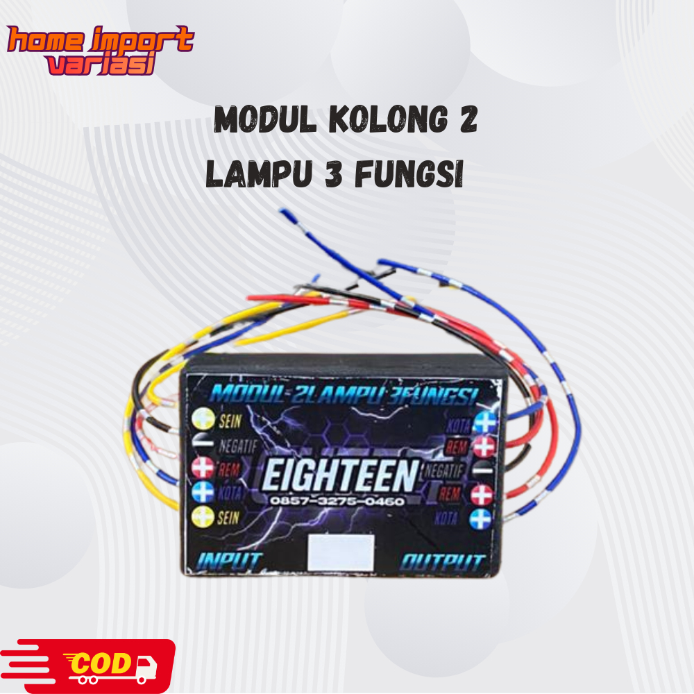 Modul Lampu Kolong 2 Lampu 3 Fungsi Rakitan Rapi & Bagus 12-24 Volt Bikin Mobil PIck Up & Truk Jadi 