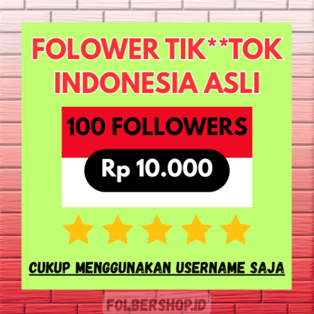 [REAL 100%] PERMANEN FOLLOWERS TIK**TOK INDONESIA AKTIF BERGARANSI