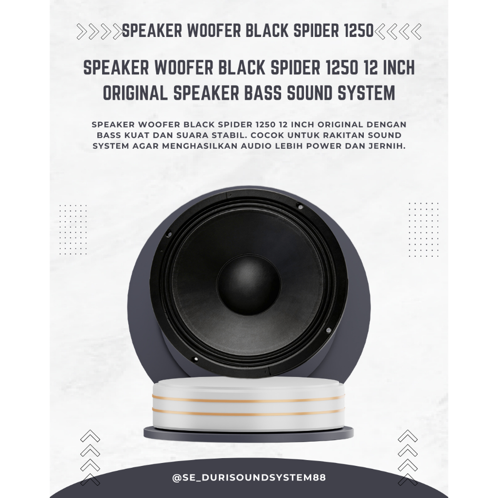 Speaker 12 Inch Black Spider 1250 Original Speaker Black Spider 1250 12 Inch Original
