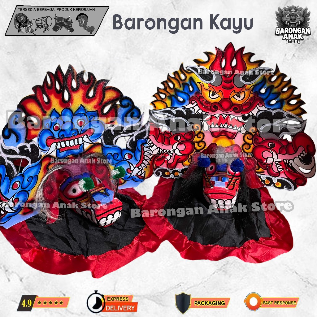Barongan Anak Store Caplokan Kapsul Anak-anak Bahan Kayu Jamang Talang
