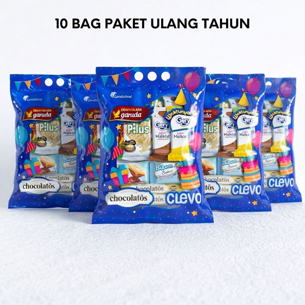 KimBinSHop [COD AFF] MIX - 10 Bag Gift Pack Ulang Tahun Garudafood - MIB (2)
