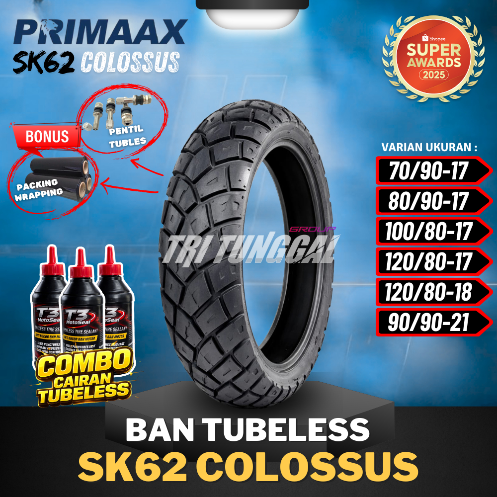 [READY COD] BAN MOTOR RING 17 PRIMAAX SK62 COLOSSUS / BAN PRIMAAX SK62 COLOSSUS ON/OFF ROAD RING 17 
