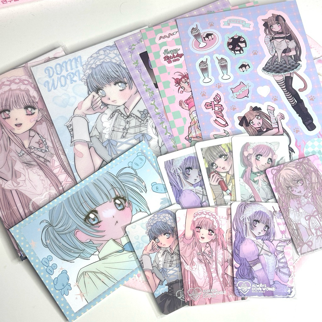 [READY] [UPDATE] DOMI WORLD Sticker Book Photocard Postcard