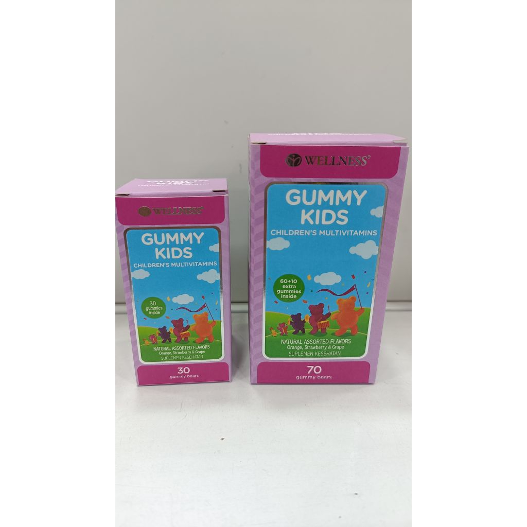 Wellness Gummy Kids Multivitamin 70'S / Wellness Gummy Kids Multivitamin 30'S / Multivitamin Anak/Da