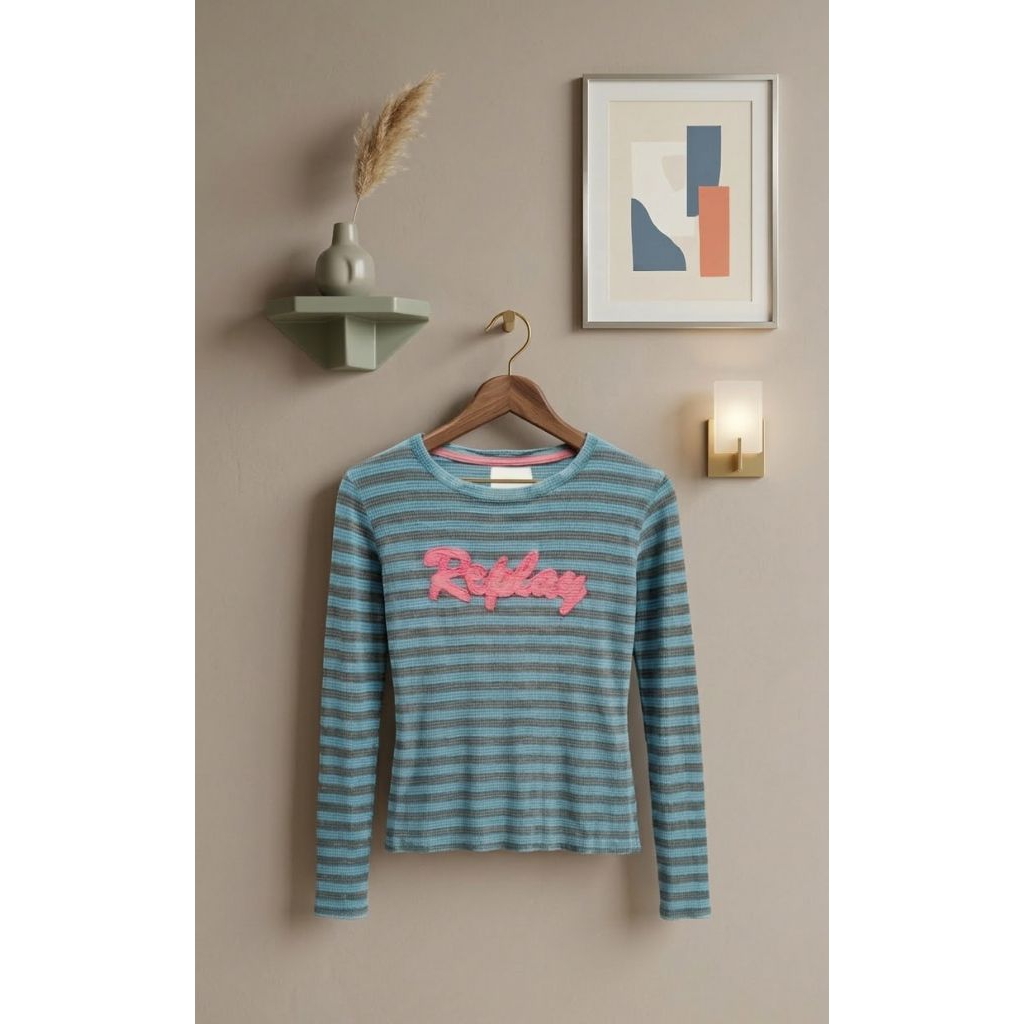 Preloved kaos wanita replay vintage lengan panjang