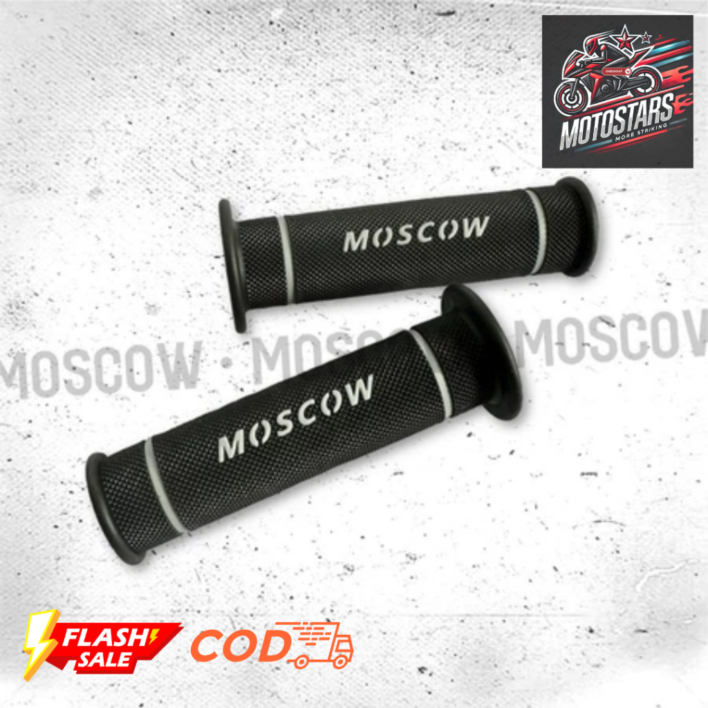 PROMO Paket Handgrip Motor Moscow + Jalu Stang Chrome Universal Untuk Semua Motor Handgrip Motor Ori